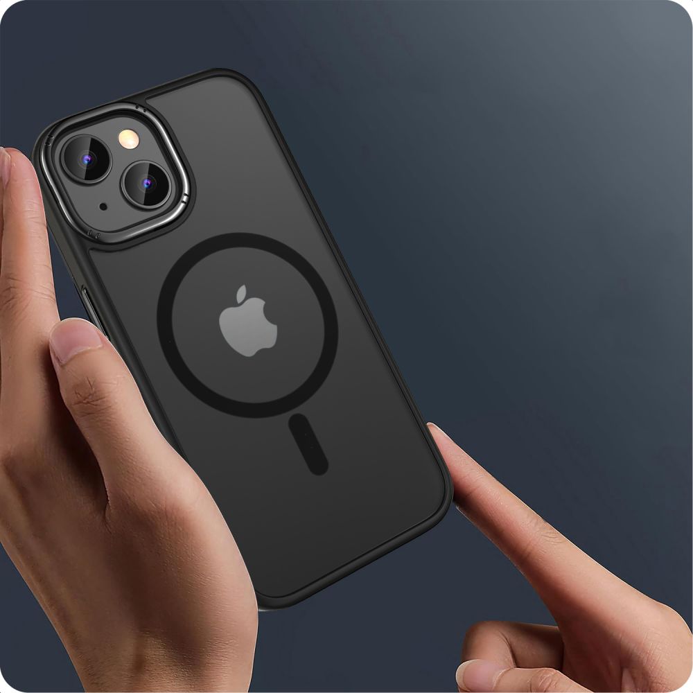 Tech-Protect MagMat 2 MagSafe dėklas iPhone 15 – matinis juodas -- iPhone 15