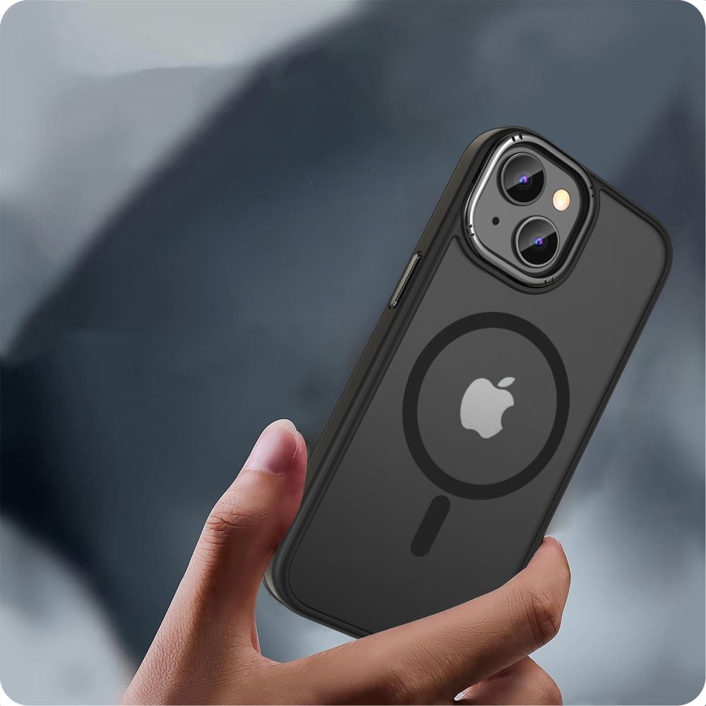 Tech-Protect MagMat 2 MagSafe dėklas iPhone 15 – matinis juodas -- iPhone 15