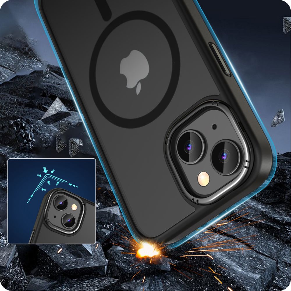 Tech-Protect MagMat 2 MagSafe dėklas iPhone 15 – matinis juodas -- iPhone 15