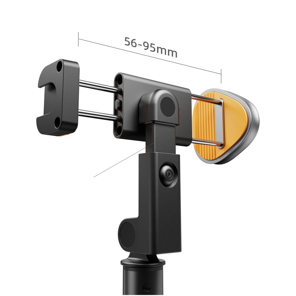 Tech-Protect L08S Bluetooth asmenukių lazda su nuotolinio valdymo pultu, trikoju iki 141 cm - Juoda -- Selfie Sticks &...