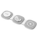 Tech-Protect QI15W-A32 3-in-1 indukcinis įkroviklis su MagSafe išmaniajam telefonui / Apple Watch / AirPods - pilkas --...