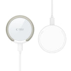 Tech-Protect QI15W-A33 indukcinis įkroviklis su MagSafe ir stovu su USB-A / USB-C laidu - baltas -- Cell phone chargers