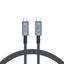 Tech-Protect UltraBoost Max USB-C 4.0 / USB-C 4.0 PD laidas 240W 8K 40Gbps 1m - pilkas -- Cell phone cables