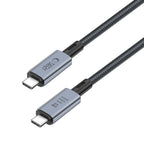 Tech-Protect UltraBoost Max USB-C 4.0 / USB-C 4.0 PD laidas 240W 8K 40Gbps 1m - pilkas -- Cell phone cables