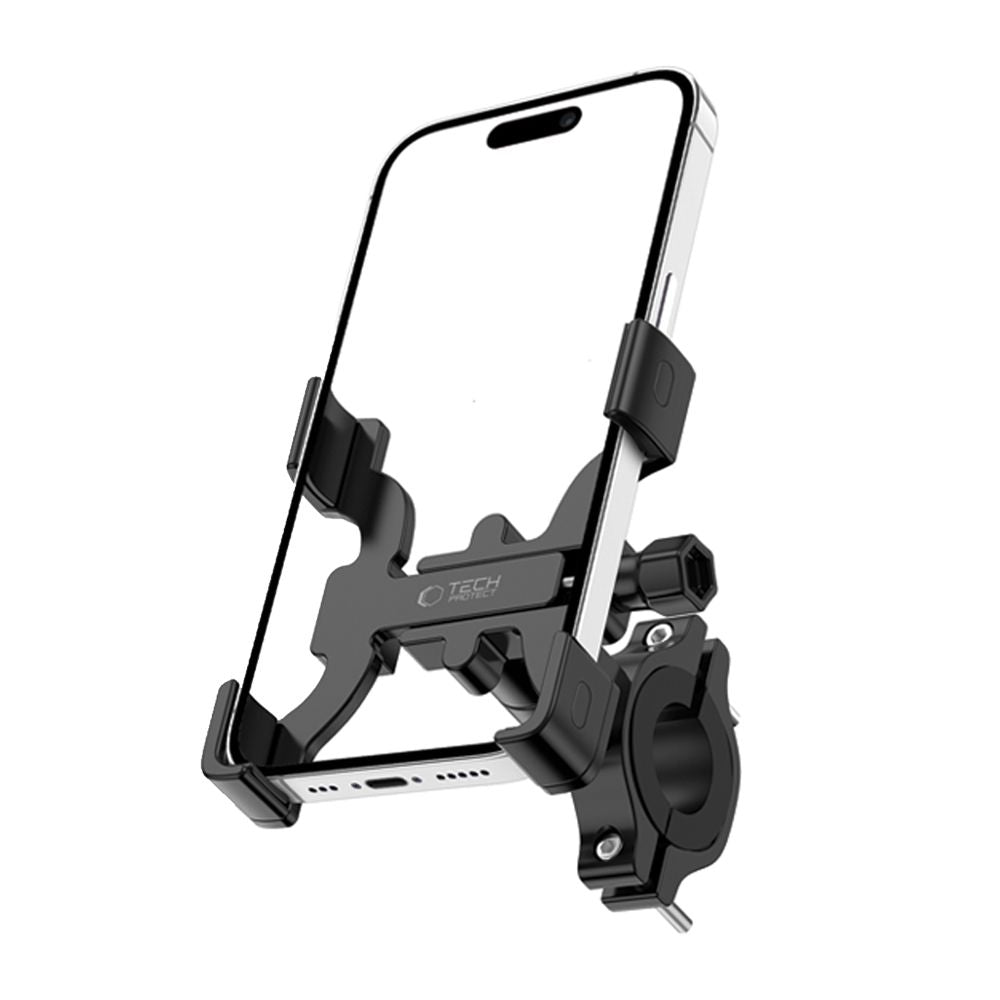 Tech-Protect V3 dviračio vairo telefono laikiklis, juodas -- Cell phone holders