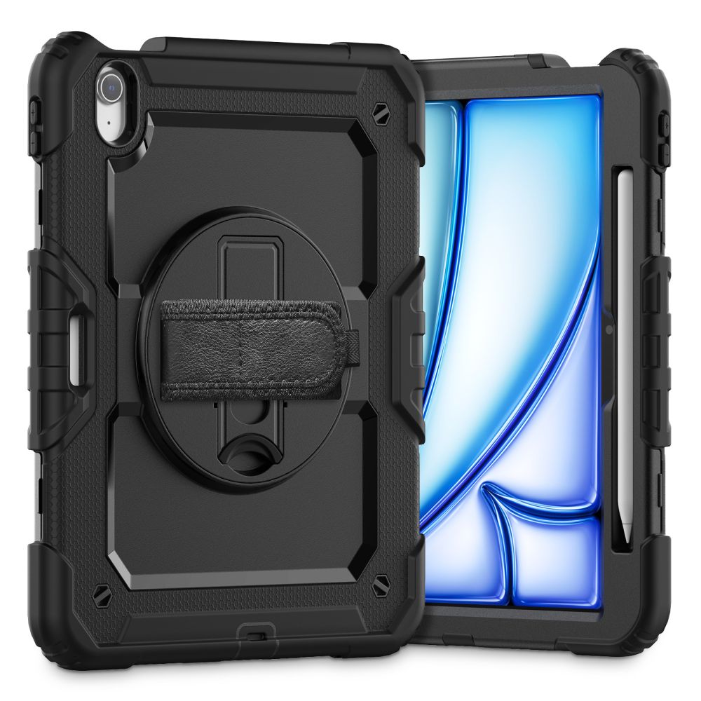 Tech-Protect Solid360 dėklas, skirtas iPad Air 11" (2024/2025/2026) - juodas