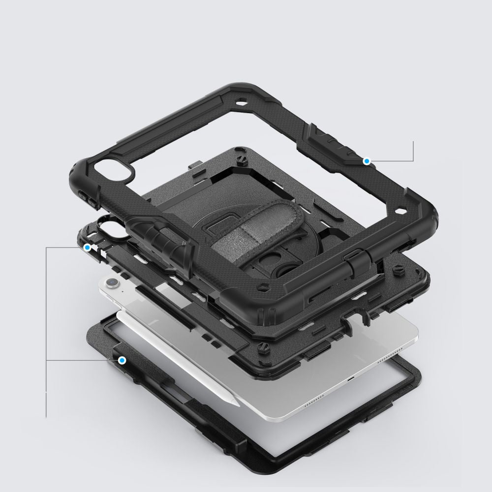 Tech-Protect Solid360 dėklas, skirtas iPad Air 11" (2024/2025/2026) - juodas