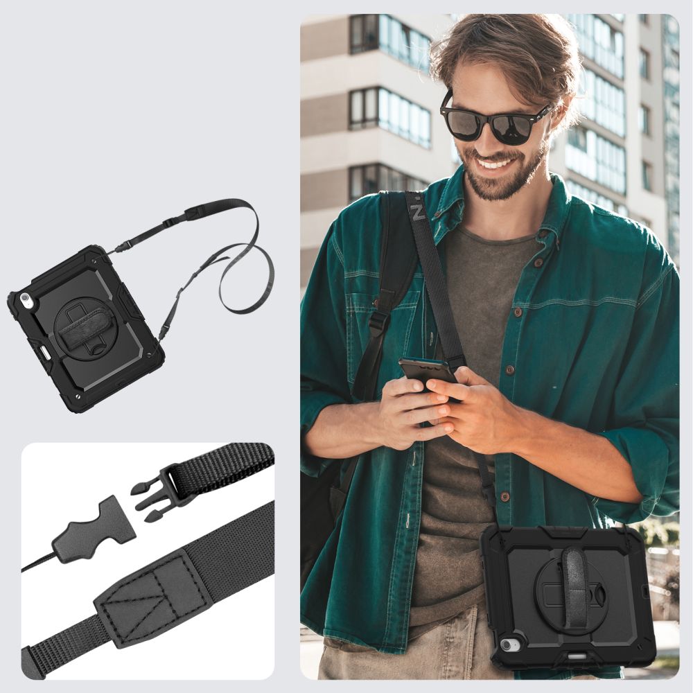 Tech-Protect Solid360 dėklas, skirtas iPad Air 11" (2024/2025/2026) - juodas