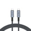 Tech-Protect UltraBoost Max USB-C 4.0 / USB-C 4.0 PD laidas 240W 8K 40Gbps 2m - pilkas -- Cell phone cables