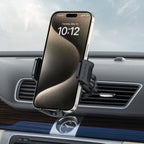 Tech-Protect V7 automobilinis telefono laikiklis prietaisų skydeliui / oro ventiliacijos angai, juodas -- Cell phone holders