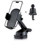 Tech-Protect V7 automobilinis telefono laikiklis prietaisų skydeliui / oro ventiliacijos angai, juodas -- Cell phone holders
