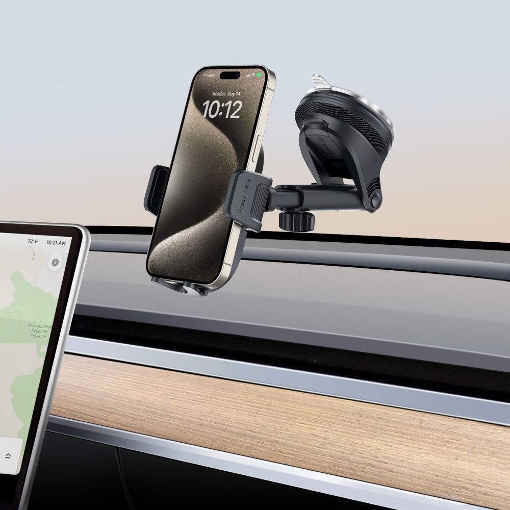 Tech-Protect V7 automobilinis telefono laikiklis prietaisų skydeliui / oro ventiliacijos angai, juodas -- Cell phone holders