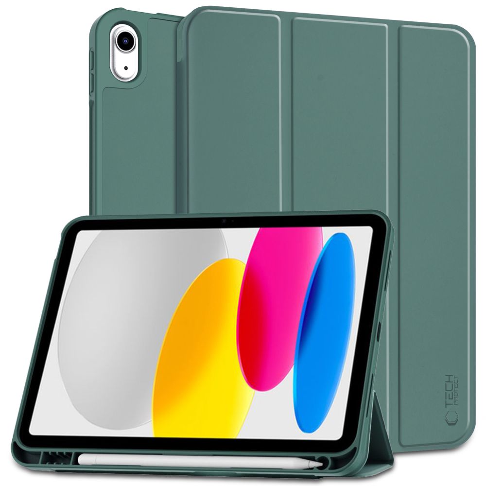 Tech-Protect SC rašiklio dėklas, skirtas iPad 10.9" 2022 - žalias