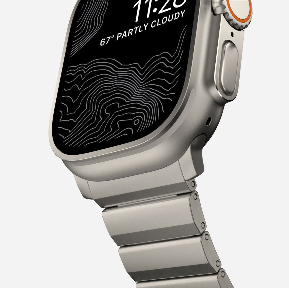 Tech-Protect SteelBand, skirtas Apple Watch 4 / 5 / 6 / 7 / 8 / 9 / SE / Ultra 1 / 2 (42/44/45/49 mm) – titanas -- Apple...