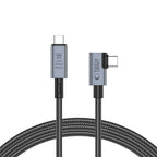 Tech-Protect UltraBoost Max L USB-C 4.0 (tiesus) / USB-C 4.0 (kampinis) PD laidas 240W 8K 40Gbps 1.5m - pilkas -- Cell...