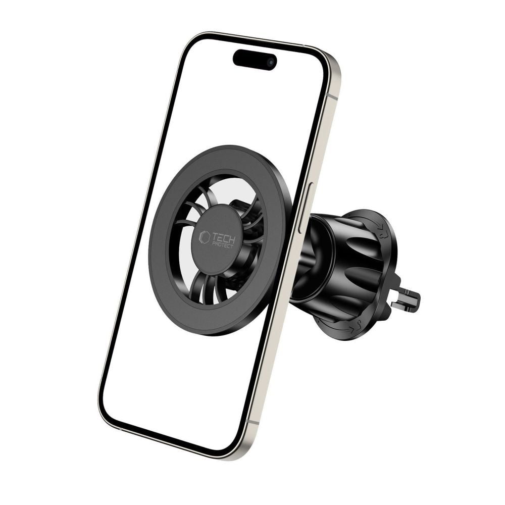 Tech-Protect N56 magnetinis automobilinis telefono laikiklis su MagSafe oro ventiliacijos angai, juodas -- Cell phone holders