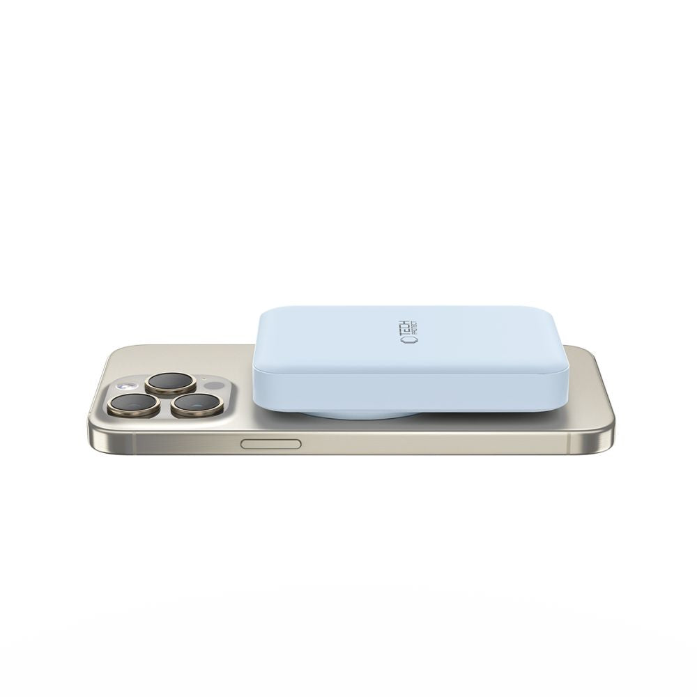 Tech-Protect LifeMag PB11 Išorinė baterija su MagSafe 10000mAh 15W USB-C jungtis - mėlynas + USB-C laidas -- Powerbanks