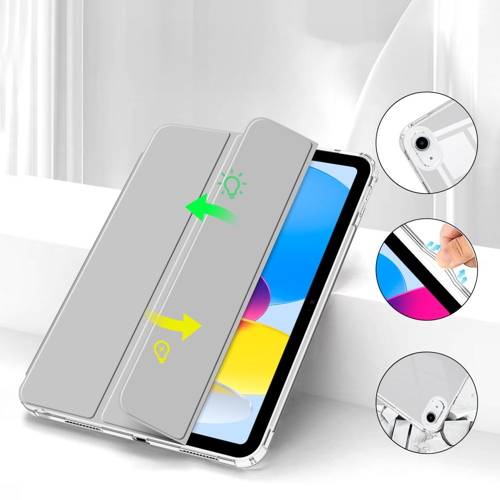 Tech-Protect SC Hibridinis rašiklio dėklas, skirtas iPad 10.9" 2022 - pilkas