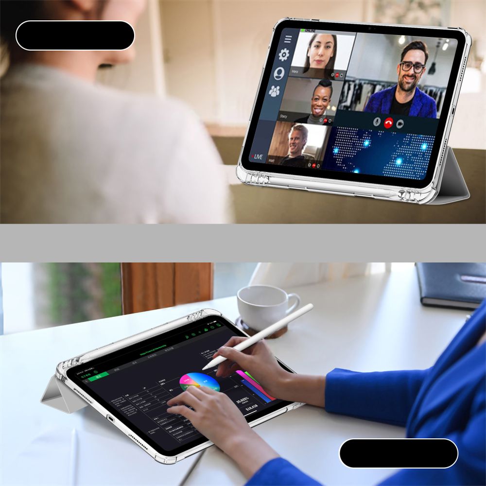 Tech-Protect SC Hibridinis rašiklio dėklas, skirtas iPad 10.9" 2022 - pilkas