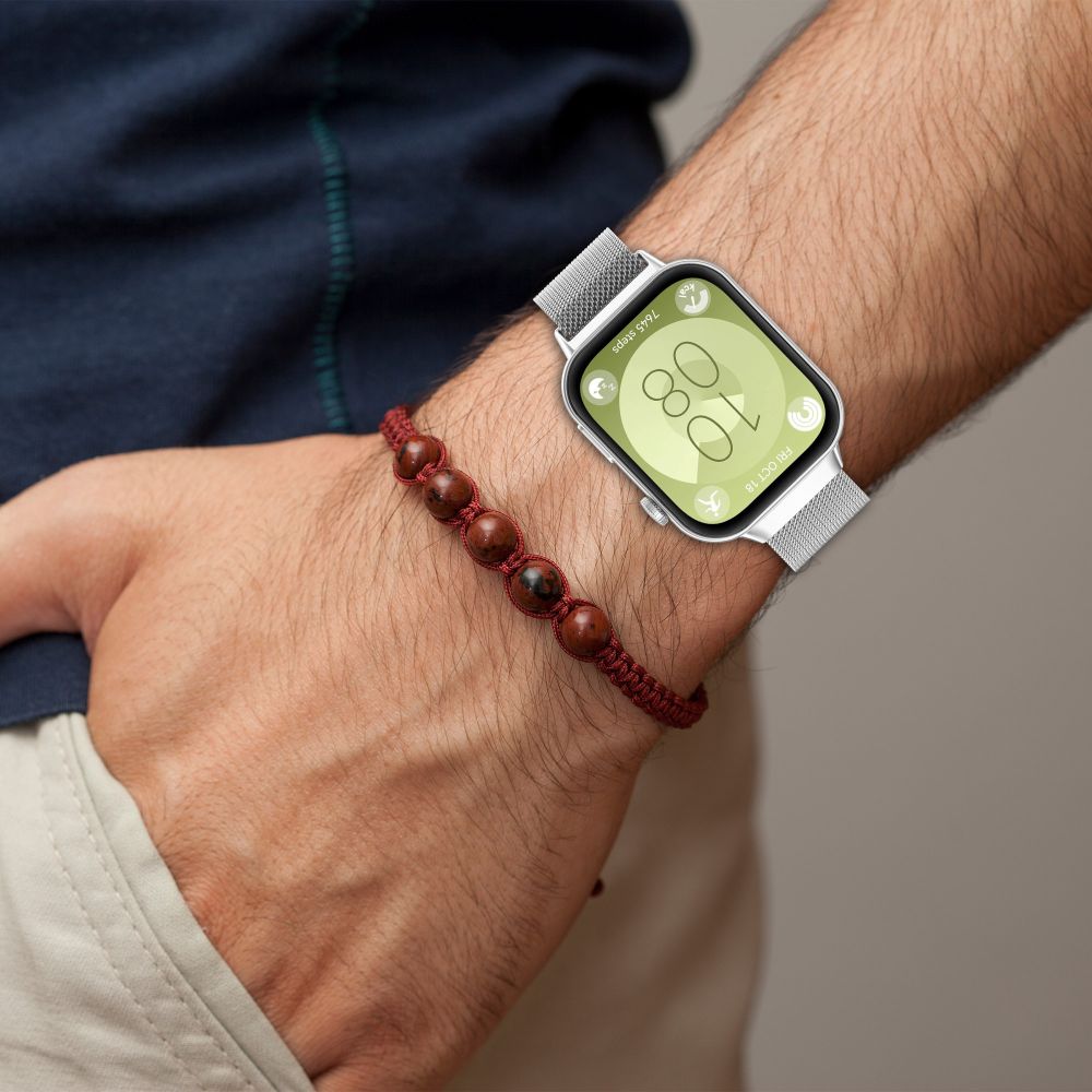 Tech-Protect MilaneseBand, skirta Huawei Watch Fit 3 – rožinė -- Huawei Watch Fit 3