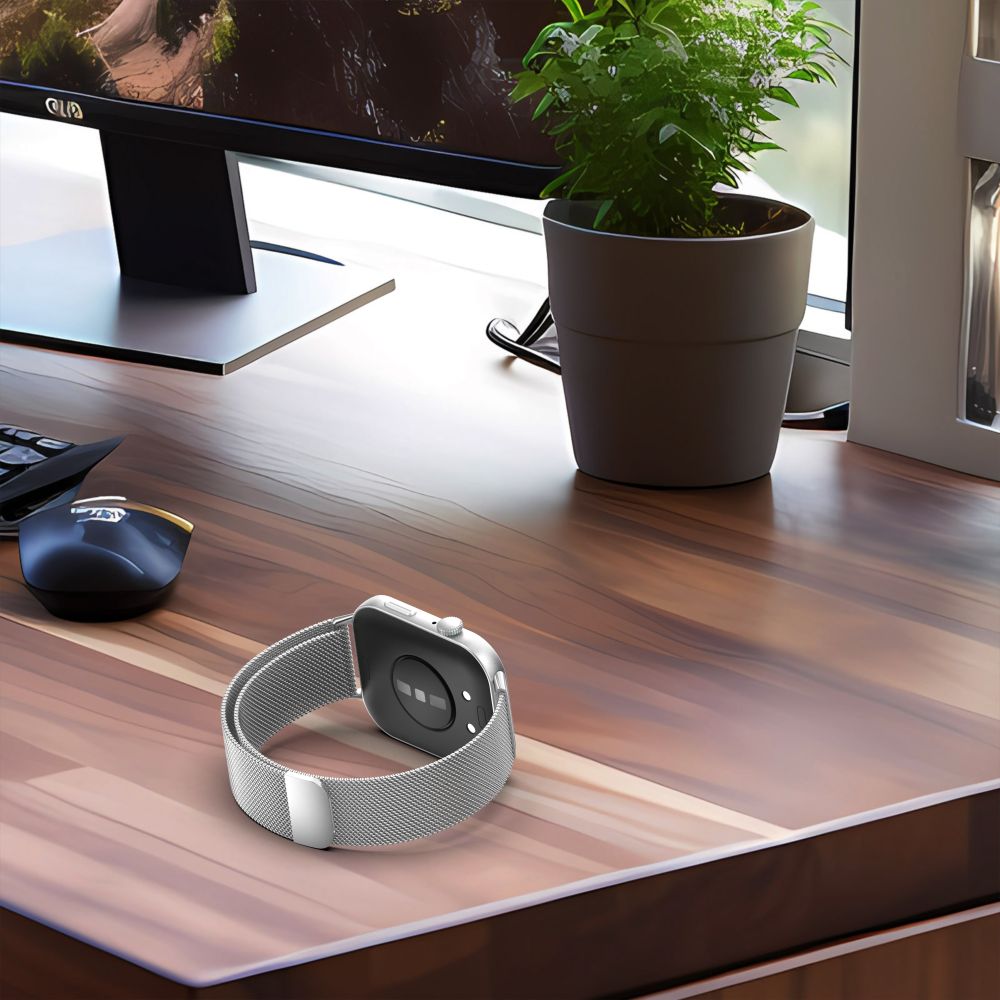Tech-Protect MilaneseBand skirta Huawei Watch Fit 3 – juoda -- Huawei Watch Fit 3