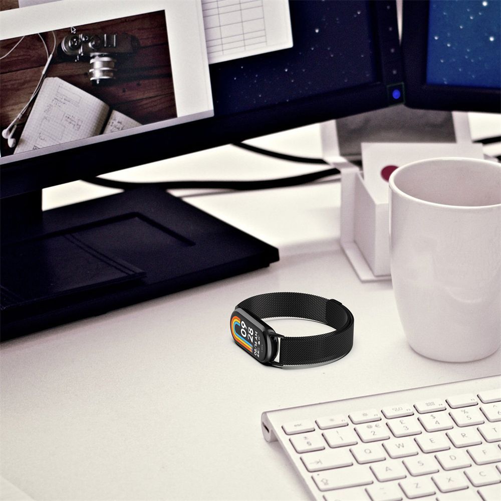 Tech-Protect MilaneseBand dirželis, skirtas Xiaomi Smart Band 8/8 NFC - smėlio spalvos -- Xiaomi Smart Band 8