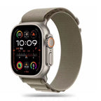 Tech-Protect Nylon Pro dirželis, skirtas Apple Watch 4/5/6/7/8/9/SE/Ultra 1/2 (42/44/45/49 mm) – Titanium Olive -- Apple...