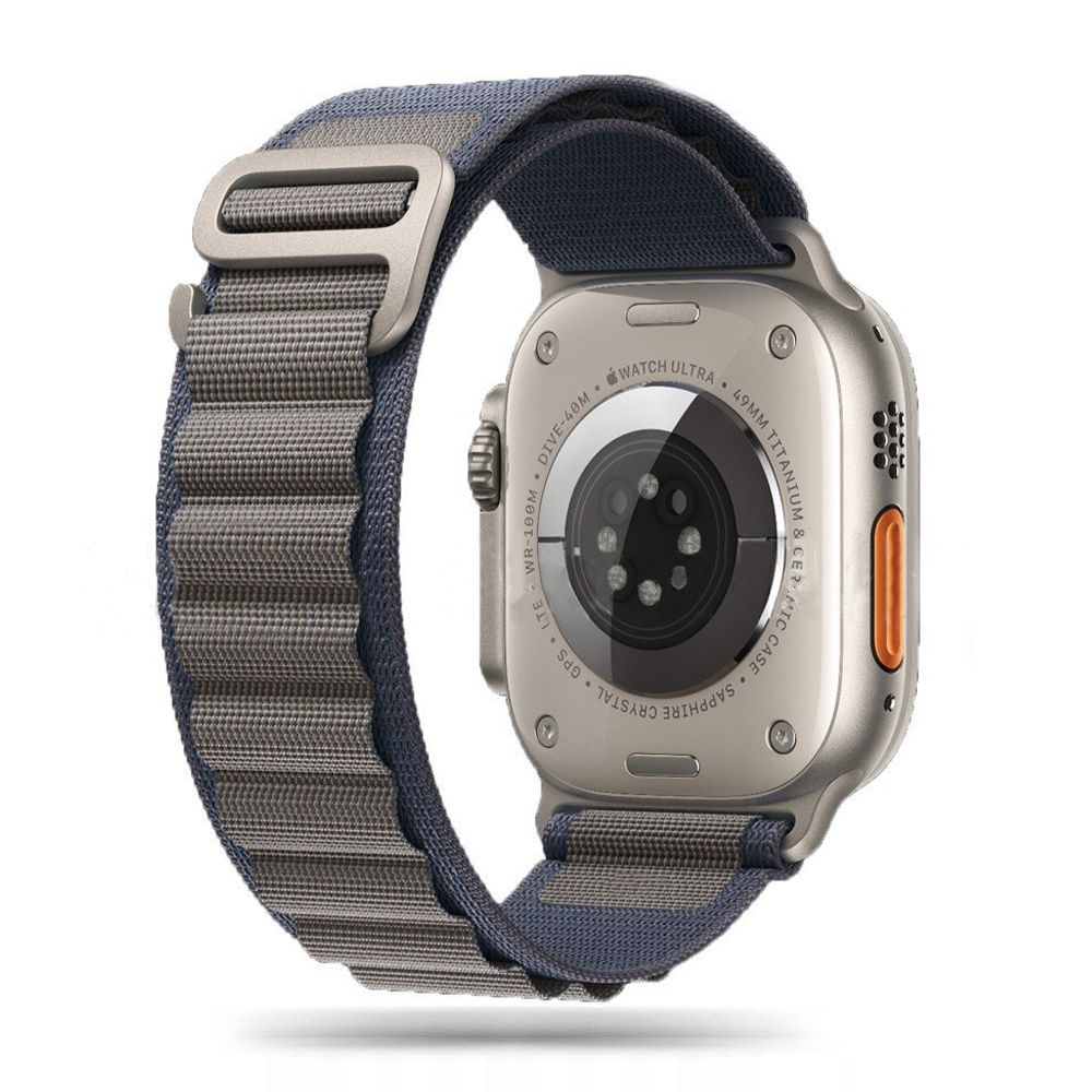Tech-Protect Nylon Pro dirželis, skirtas Apple Watch 4/5/6/7/8/9/SE/Ultra 1/2 (42/44/45/49 mm) – mėlynai pilkas -- Apple...