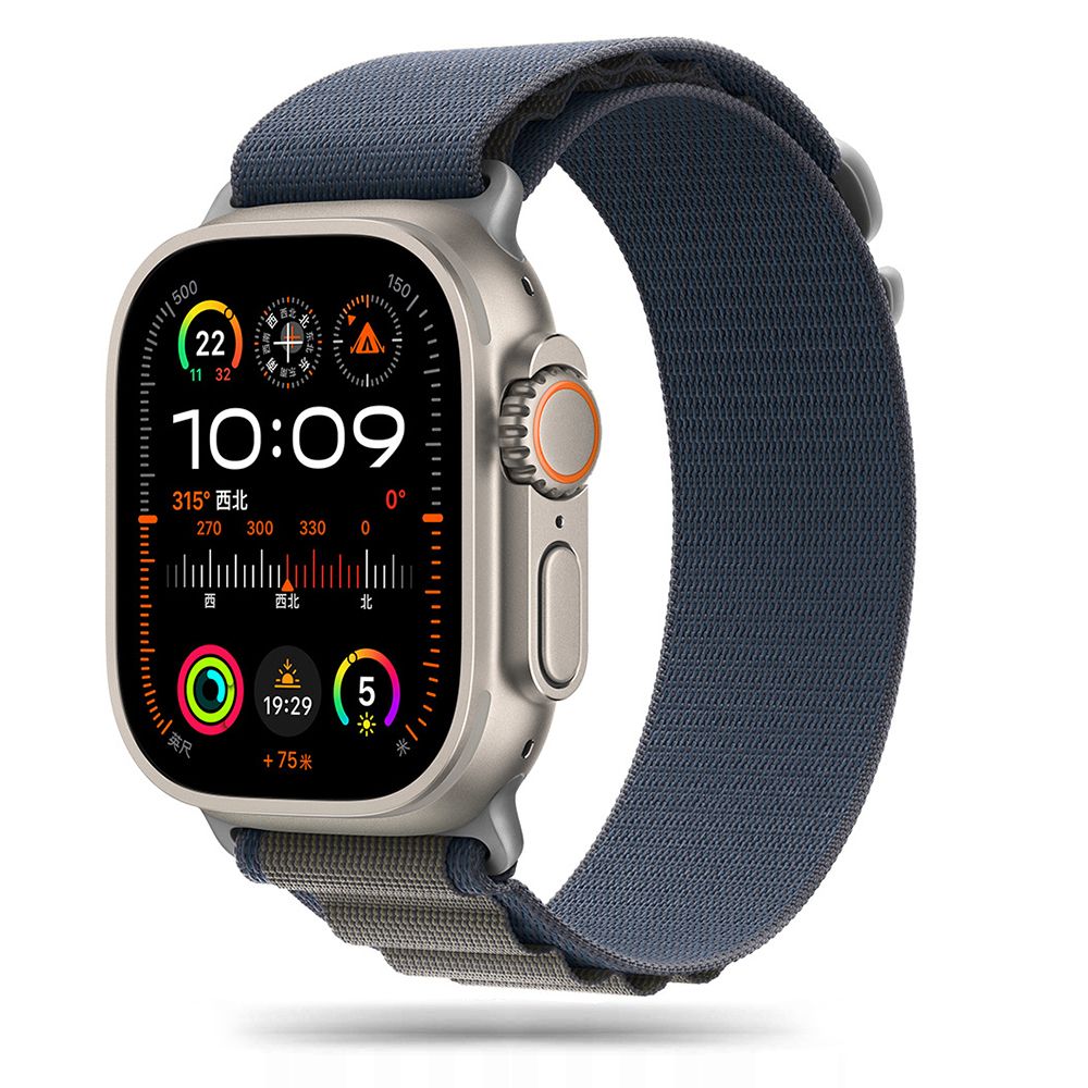 Tech-Protect Nylon Pro dirželis, skirtas Apple Watch 4/5/6/7/8/9/SE/Ultra 1/2 (42/44/45/49 mm) – mėlynai pilkas -- Apple...