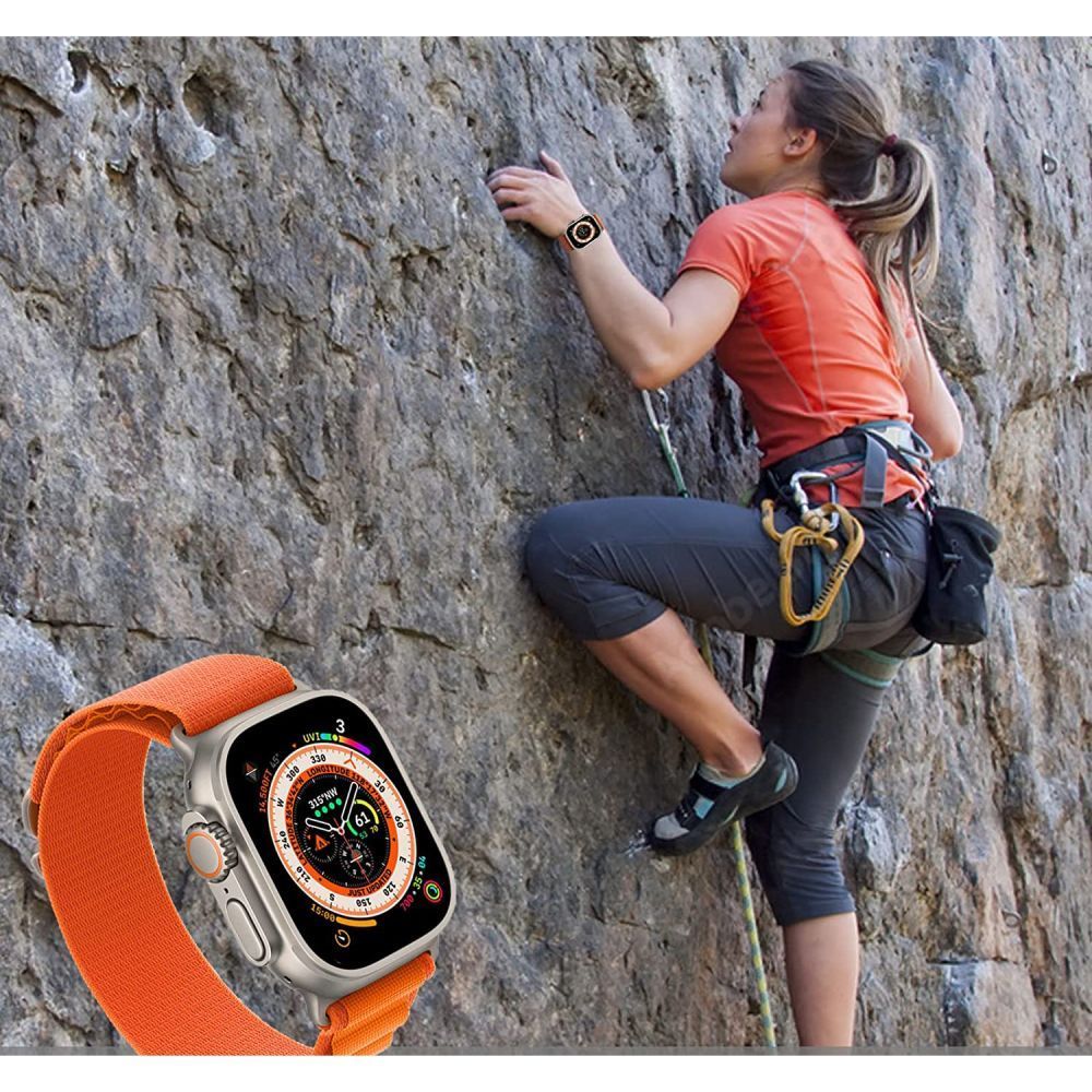 Tech-Protect Nylon Pro dirželis, skirtas Apple Watch 4/5/6/7/8/9/SE/Ultra 1/2 (42/44/45/49 mm) – mėlynai pilkas -- Apple...