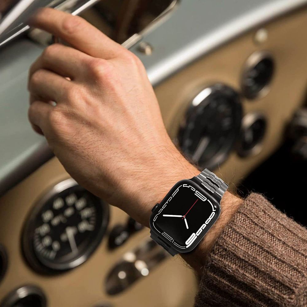 Tech-Protect nerūdijančio plieno apyrankė, skirta Apple Watch 4 / 5 / 6 / 7 / 8 / 9 / SE / Ultra 1 / 2 (42/44/45/49 mm) –...