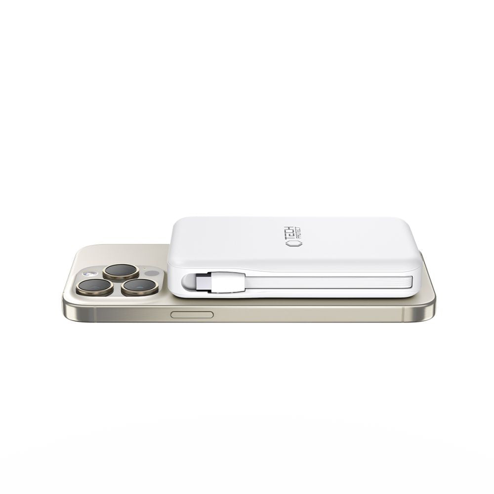 Tech-Protect LifeMag PB31 Išorinė baterija su MagSafe 10000mAh 15W USB-C / USB-A / integruoti USB-C / Lightning laidai -...