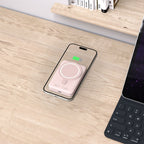 Tech-Protect LifeMag PB11 Išorinė baterija su MagSafe 10000mAh 15W USB-C jungtis - rožinis + USB-C laidas -- Powerbanks