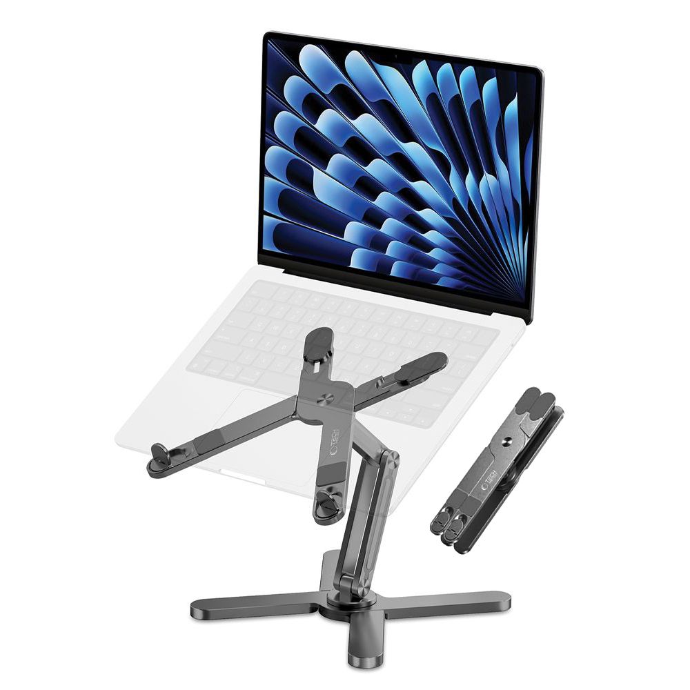Tech-Protect ULS200 universali stovas nešiojamiesiems kompiuteriams iki 16" - pilka -- Laptop Stands