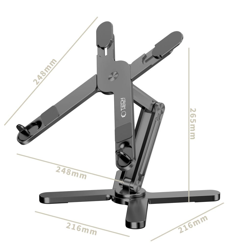 Tech-Protect ULS200 universali stovas nešiojamiesiems kompiuteriams iki 16" - pilka -- Laptop Stands