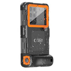 Tech-Protect Vandeniui atsparus dėklas IPX8 4,7-6,7" išmaniesiems telefonams - juodas ir oranžinis -- Cycling Accessories