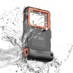 Tech-Protect Vandeniui atsparus dėklas IPX8 4,7-6,7" išmaniesiems telefonams - juodas ir oranžinis -- Cycling Accessories
