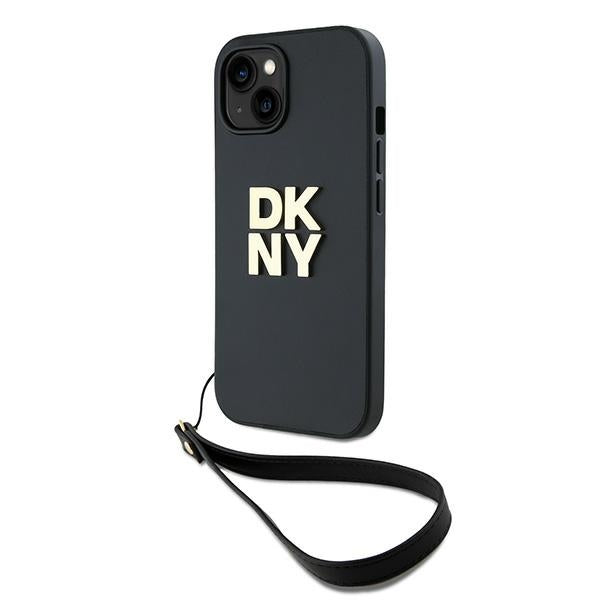 DKNY dėklas su riešo dirželiu iPhone 14/15/13 – juodas -- iPhone 14