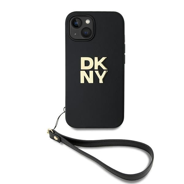 DKNY dėklas su riešo dirželiu iPhone 14/15/13 – juodas -- iPhone 14