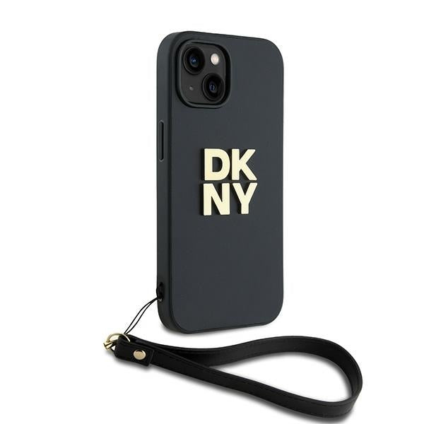 DKNY dėklas su riešo dirželiu iPhone 14/15/13 – juodas -- iPhone 14