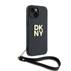 DKNY dėklas su riešo dirželiu iPhone 14/15/13 – juodas -- iPhone 14