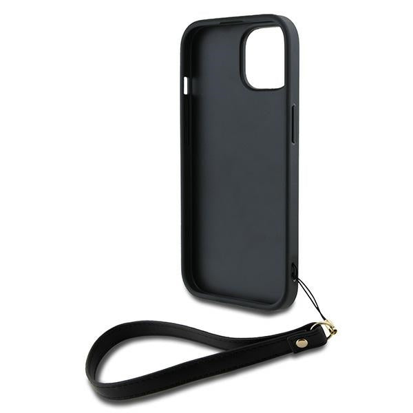 DKNY dėklas su riešo dirželiu iPhone 14/15/13 – juodas -- iPhone 14