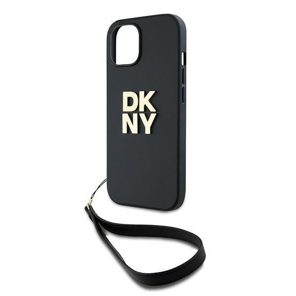 DKNY dėklas su riešo dirželiu iPhone 14/15/13 – juodas -- iPhone 14
