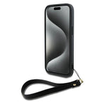 DKNY dėklas su riešo dirželiu iPhone 14/15/13 – juodas -- iPhone 14