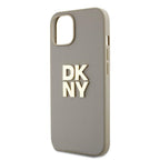 DKNY dėklas iPhone 15/14/13 su dirželiu – smėlio