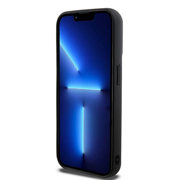 DKNY 3D Rubber dėklas iPhone 15 Pro Max – juodas