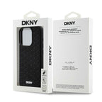 DKNY 3D Rubber dėklas iPhone 15 Pro Max – juodas