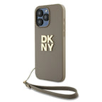 DKNY dėklas iPhone 15 Pro Max – smėlio spalvos