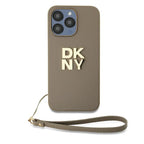 DKNY dėklas iPhone 15 Pro Max – smėlio spalvos