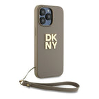 DKNY dėklas iPhone 15 Pro Max – smėlio spalvos
